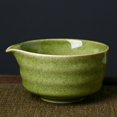 thumbnail image 1 of Elodie Ceramic Matcha Bowl 450ml Traditional Porcelain Tea Bowl for Family Beginner Dark Green, 1 of 1