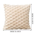 thumbnail image 2 of Aodebiao Easter Faux Weaving Snowflake Velvet Solid Color Pillow Office Sofa Lumbar Support Pillow Bedside Support Pillowcase Cushion for Couch Sofa Bedroom Patio Balcony, 2 of 7