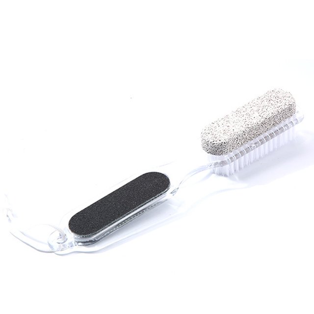 4 In 1 Brush Exfoliating Scrub Home Remove Callus Dead Skin Remover Double Head