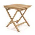 thumbnail image 4 of Gymax 27.5'' Bistro Table w/ Slatted Tabletop Sturdy Wood Frame & Thickened Top Patio, 4 of 6