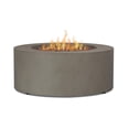 thumbnail image 1 of Real Flame Foyer Extérieur Rond au Gaz Propane ou Naturel de 36 po Aegean en Gris, 1 of 8