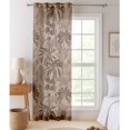 thumbnail image 1 of Vargottam Tropical Tree Pattern Extra Long Sheer Curtains for Double Height Windows & Doors - Set of 2 Panels, 108", Grommet Top, Light Filtering Printed Georgette Drapes, 1 of 9