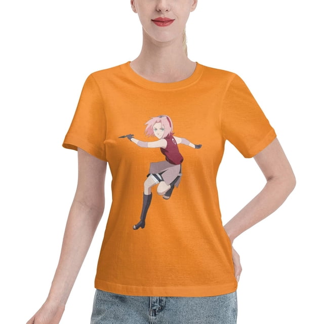 Women's Basic Short Sleeve T-Shirt Naruto Sakura