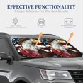 thumbnail image 4 of KLL Eagle With Hat And Roses for Windshield Sun Shade 2-Piece Foldable Car Front Window Sunshade for Most Sedans SUV Truck-Large, 4 of 6