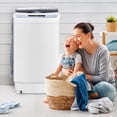 thumbnail image 2 of Giantex Full-Automatic Washing Machine, 1.34 Cu.ft Compact Washer w/10 Programs, 8 Water Levels & LED Panel, 9.92 Lbs Capacity Portable Cloth Washer and Spinner w/Drain Pump, 2 of 10
