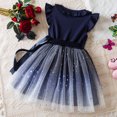 thumbnail image 4 of Robes Décontractées pour Filles Manches à Volants Tutu pour Filles Robes pour Tout-Petits Robe en Tulle Filles 2-3 Ans, 4 of 8