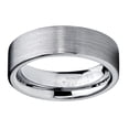 thumbnail image 3 of Tungsten Carbide Men's Brushed Wedding Band Ring Comfort Fit 6MM, 3 of 4