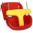 thumbnail image 4 of PLAYBERG Red Plastic Baby and Toddler Swing Seat with Hanging Ropes, 4 of 5