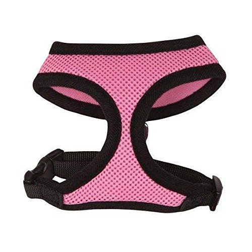 Anti Pull Breathable Mesh NO CHOKE Dog Harness Selections - 10 Colors & 5 Sizes(xLarge Pink Harness)