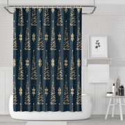 Shower Curtain for Bathroom Merry Christmas Shower Curtains Waterproof Simple Bathroom Curtains Hooks Included,72x72Inch