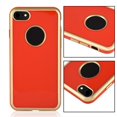 thumbnail image 3 of XYCCA Étui Arrière Intégrale TPU Ultra-Mince Bordure Dorée Luxe pour iPhone 8 (Rouge)-0821, 3 of 5