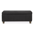 thumbnail image 4 of Bouclair Banc de Rangement en Similicuir Noir, 4 of 9