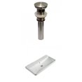 thumbnail image 1 of American Imaginations 31.89-in. W 3H8-in. Ceramic Top Set In White Color - Overflow Drain Incl. AI-30777, 1 of 9