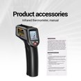 thumbnail image 2 of Industrial thermometer,Th201 -50℃～400℃ /-58℉～752℉ Infrared Thermometer Ir Thermometer Temperature Tester Thermometer Body Handheld Temperature Kitchen Not Human Kitchen Body Thermometer, 2 of 7