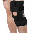 thumbnail image 1 of Knee Wrap Neoprene Aluminium Alloy Compression Sleeve Adjustable Hinged Wraparound Leg Joint Patella Pad Brace Support Protection, 1 of 6