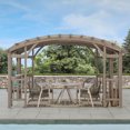 thumbnail image 4 of Sunjoy Bellucci 10 ft. x 14 ft. Pergola arquée encadrée de cèdre, 4 of 9