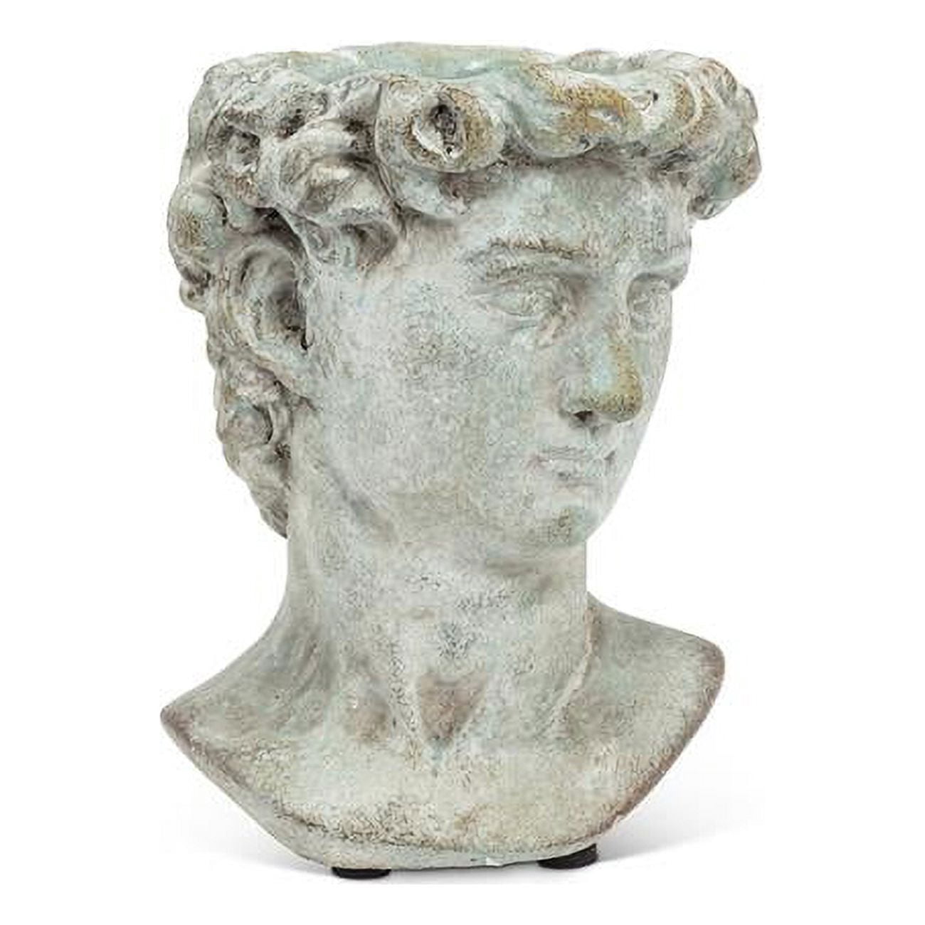 Abbott Collection AB-27-DAVID-580-XS 6 in. Male Head Planter, Grey - Extra Small