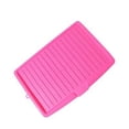 thumbnail image 1 of Fridja Dish Drain Board Large Plastic Drain Boards 17.6x12.2'' Dish Drainer Tray Dish Drainer Mat with Side Drop Slope Diversion Drainboard for Dish Rack Kitchen Counter, Dish Drainer Tray, Red, 1 of 3