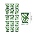 thumbnail image 3 of St. Patrick's Day Party Plates Set Disposable 7 inch and 9 inch Green Paper Plates with Trefoil Design Happy St. Patrick's Day Lettering, 3 of 6