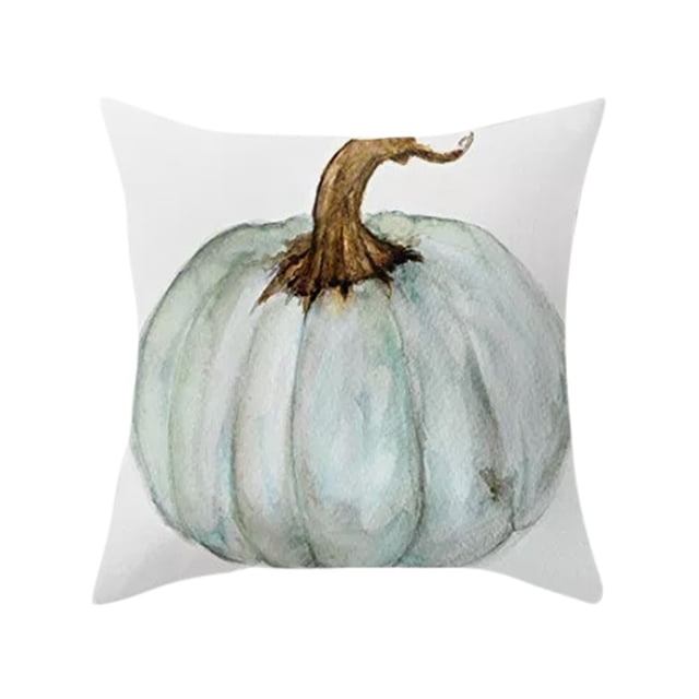 Fridja Housses de Coussin d'Halloween 18 x 18 Pouces Rétro Citrouille d'Halloween Graphique Housse de Coussin Décorative Colorée Rustique d'Halloween pour Décoration de Maison, Canapé, Sofa pour les Fêtes