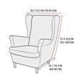thumbnail image 3 of CHOK 2024 Wing Chair Slipcover Chair Covers For Wingback Chairs Stretch Sofa Cover Furniture Protector Couch Soft With Elastic Bottom-Pink-Chair Cover, 3 of 6