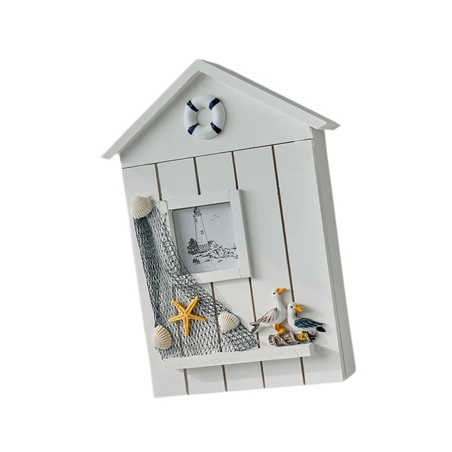 jifeng Mediterranean Style Key Cabinet Versatile for Living Rooms Apartment Doorway Seagull pattern