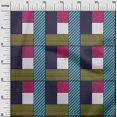 thumbnail image 3 of oneOone Cotton Poplin Blue Fabric Geometrical Sewing Material Print Fabric By The Yard 56 Inch Wide, 3 of 4