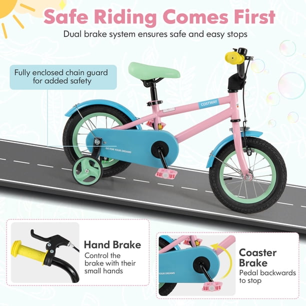 Vélo Enfant Rouge 16 pouce avec Roues Stabilisatrices et Panier Avant – Mario Toys Vélo Enfant Rouge 16 pouce avec Roues Stabilisatrices et Panier Avant – Mario Toys