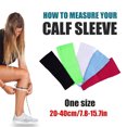 thumbnail image 3 of 1Pair Calf Compression Sleeves For Men & Women -Leg Compression Sleeve-Footless Compression Socks for Shin Splint &Varicose Vein White, 3 of 6