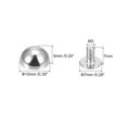 thumbnail image 2 of Unique Bargains 10x6mm Screw Back Rivets Solid Round Head Leather Studs Silver Tone 10 Pack, 2 of 5
