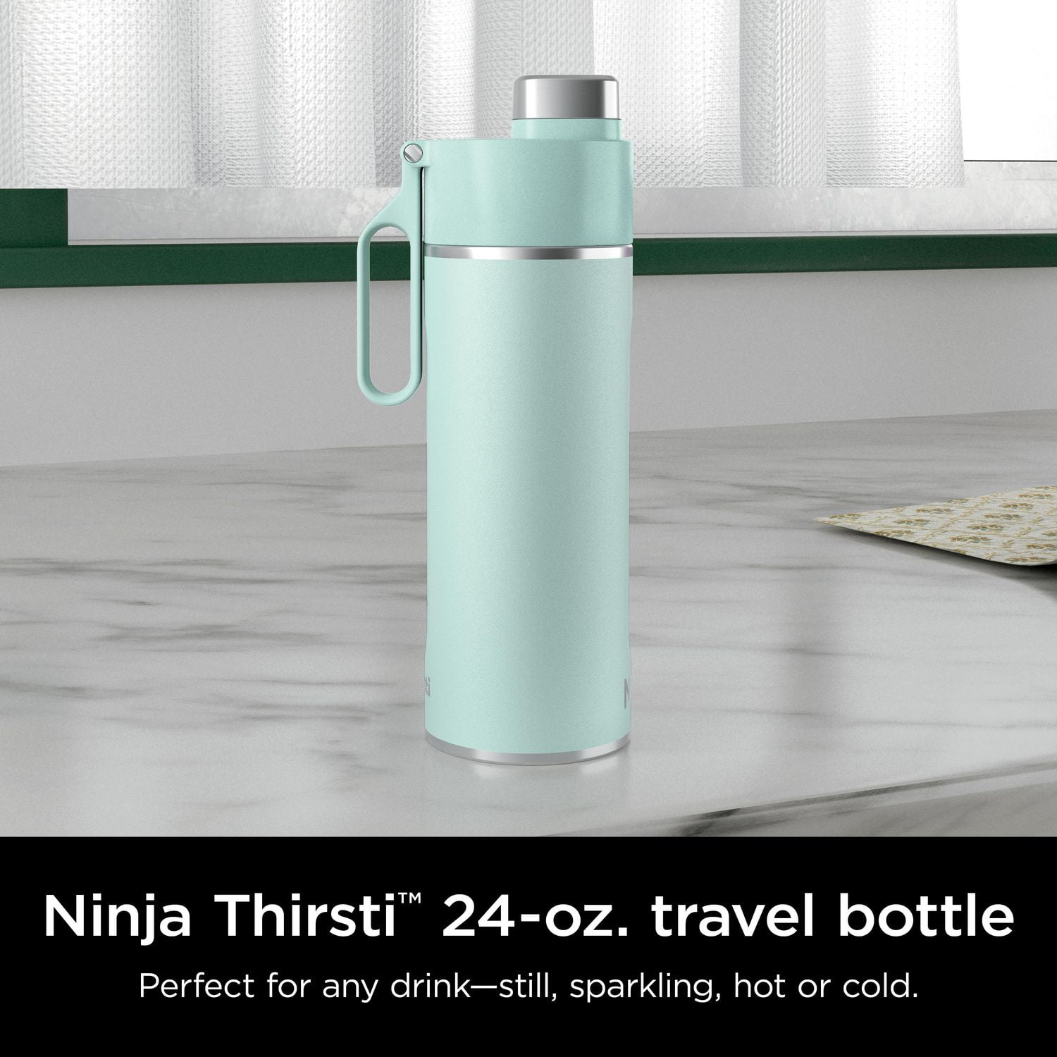 Ninja Thirsti 18oz. Bouteille de voyage, menthe