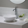 thumbnail image 2 of Kraus KCV-341 Elavo Évier de Salle de Bain en Céramique Blanche Petit Récipient Rond, 2 of 12