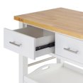 thumbnail image 3 of TRINITY White 3-tier Wood Kitchen Cart with Drawers, 3 of 4