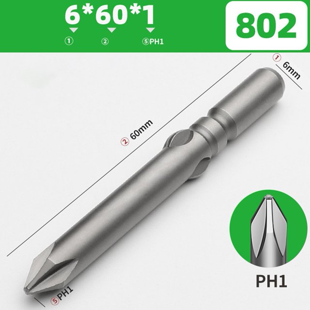 MYG 60-200mm PH0 PH1 PH2 802 Electric Cross Screwdriver Bit Magnetic ImpactDriver