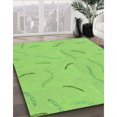 thumbnail image 3 of Ahgly Company Machine Washable Indoor Square Transitional Green Area Rugs, 7' Square, 3 of 7