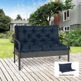 thumbnail image 2 of Outsunny Garden Bench Cushion with Backrest, Non-Slip 2 Seater Soft Pad, 2 of 10