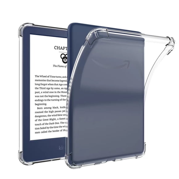 Étui en Silicone pour Tablette 6 Pieds' Tout Nouveau Kindle (Sortie 2022) 11e Génération Transparent Clair Souple TPU Étui Arrière Coqe Étui Transparente