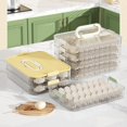 thumbnail image 2 of Piwvid Food Storage Containers with Lids, Plastic Cookie Storage Containers Airtight, Layer Stackable Food Containers Dumpling Storage Box for Kitchen Organizers and Storage, 2 of 5