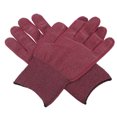 thumbnail image 4 of Conductive Fiber Gloves, Conductive Protective Gloves Static Free Soft Skin Friendly Professional  For Laboratory For Factory Wine Red, 4 of 8
