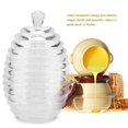 thumbnail image 4 of TOPINCN 265ML Transparent Beehive-shaped Honey Jar with Dripper Stick for Storing and Dispensing Honey, Transparent Honey Jar, Honey Jar with Dripper Stick, 4 of 8