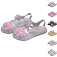 thumbnail image 1 of JDQJBZ Girl's Sandals Gladiator Jelly Sandals Shell Decor Breathable Open Toe Soft Sole, 1 of 5