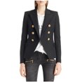 thumbnail image 2 of Manteau Femme Mode Double Boutonnage Bouton Automne Blouse Slim, 2 of 5