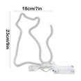 thumbnail image 3 of LED Kitty Shaped Neon Light USB Battery Powered,Energy Efficient,Suit for Home and Events,Easy Installation,Ambient Lighting,Long Lasting, 3 of 6