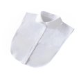thumbnail image 1 of QualitChoice Simple Design Solid Color False Collar Formal Fashion Chiffon Fake Half Shirt Decorative Detachable Lapel Clothing Decor White Round 1 Pc, 1 of 6