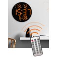 thumbnail image 4 of Wall Clock USB Powered Clock Digital Clock for Living Clock home Decoration Room Orange, 4 of 8