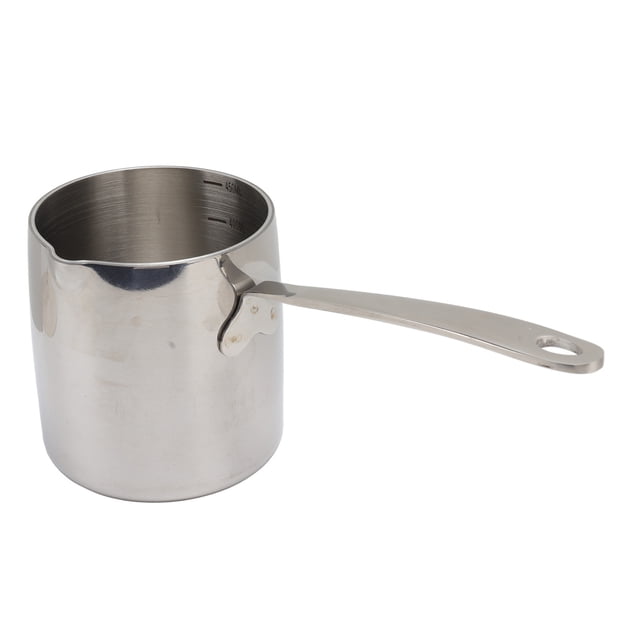 Stainless Steel Butter Warmer Pot with Accurate Scales, Quick Heat Conduction, Suitable for Induction, Gas or Electric Hobs