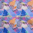 thumbnail image 1 of oneOone Cotton Silk Blue Fabric Tropical Fruits Craft Projects Decor Fabric Printed By The Yard 42 Inch Wide, 1 of 4