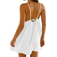 thumbnail image 2 of Sentmoon Robe de Fête Grande Taille Invitée de Mariage Sans Manches à Col Rond Robe Maxi Printemps Couleur Unie Coupe Régulière à Bretelles Spaghetti Robes de Vacances pour Femmes 2026 Décontractée pour le Travail et le Bureau Blanc m, 2 of 5