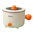 thumbnail image 1 of ZheElen Mini Electric Cooker Boiling Rinsing Frying Pot Portable Travel Dining Bar Cafe Kitchen Baking Cookware Supplies White Single Layer, 1 of 6