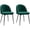 Green, variant on HOMCOM Dining Chairs Set of 2, Mid-Back Velvet-touch Upholstery Side Chair